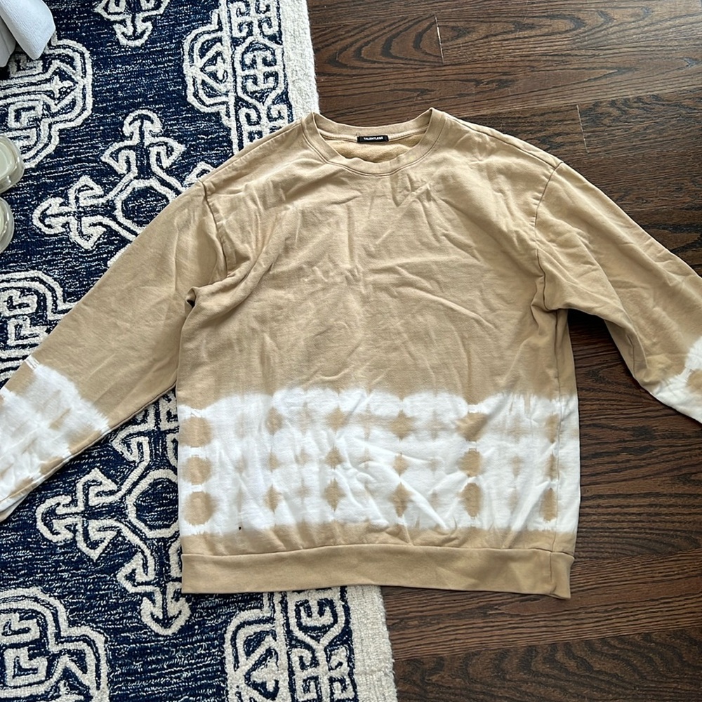 Talentless brown tie dye crewneck